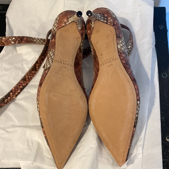 Alexandre Birman snake, skin, animal, print with tie around ankle - Picture 9 of 10